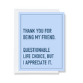 Thanks For Being My Friend Greeting Card - The Ruddy Duck