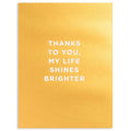 Thanks To You — Card