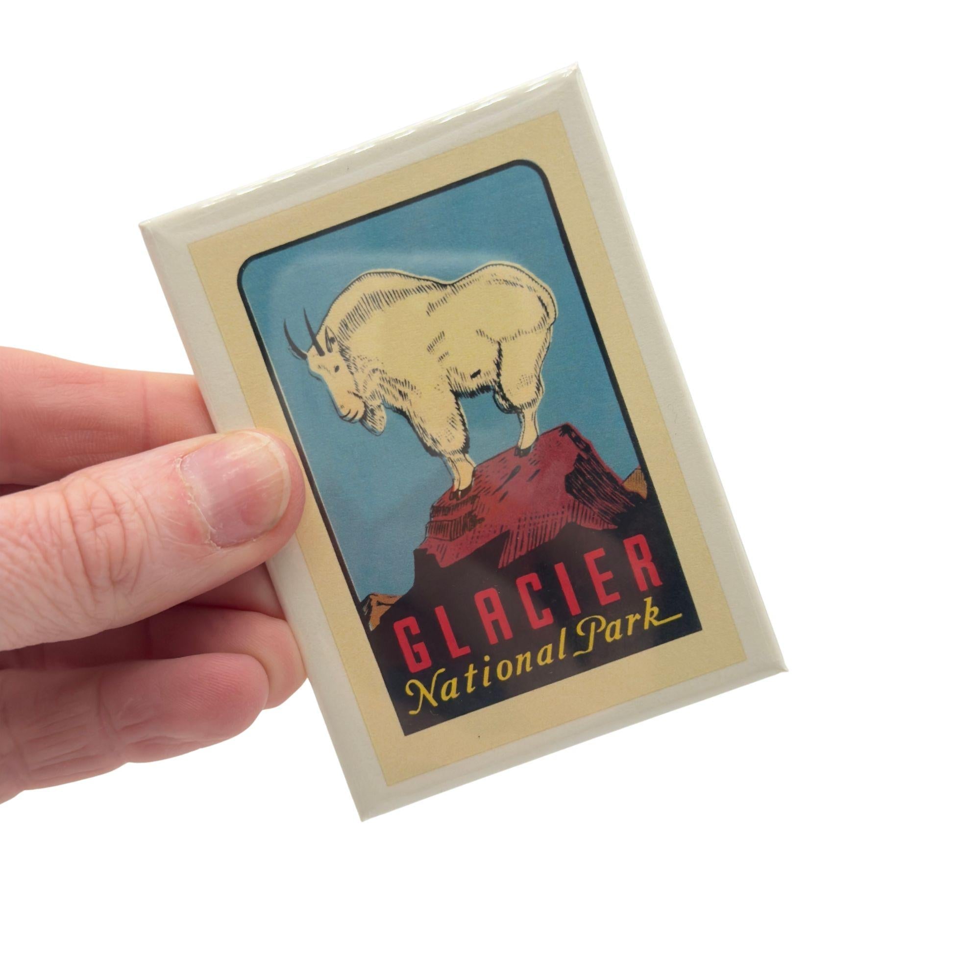 Rocky Mountain Goat - Glacier Park Magnet