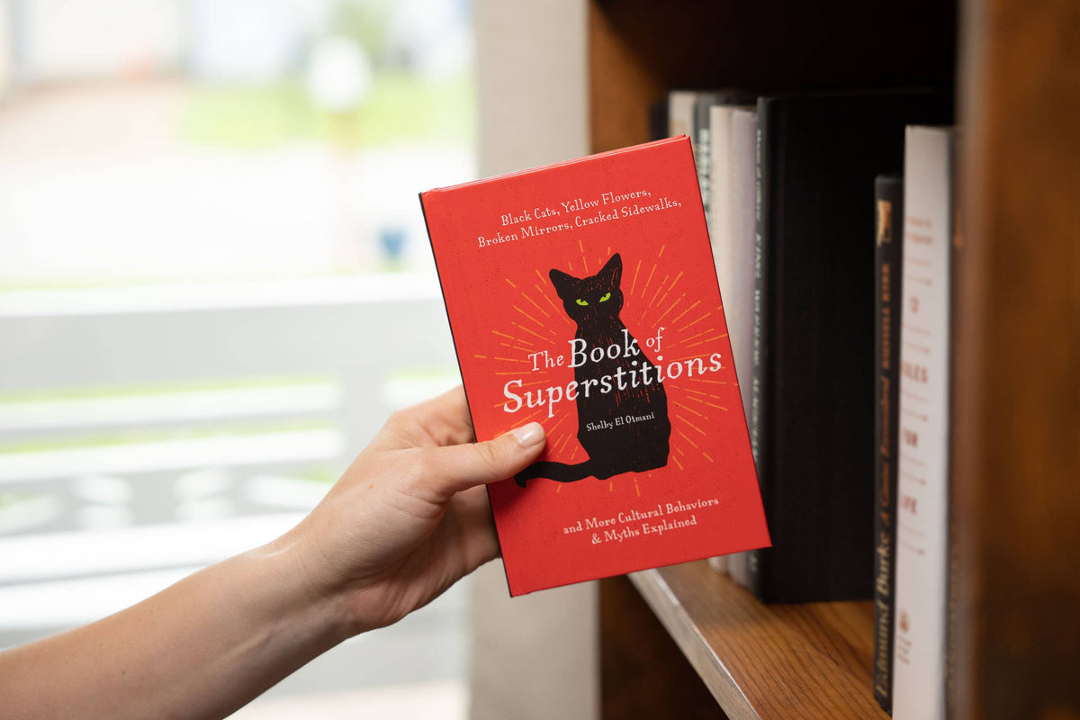 The Book of Superstitions illustrated book from The Ruddy Duck in Whitefish, Montana, alternate view