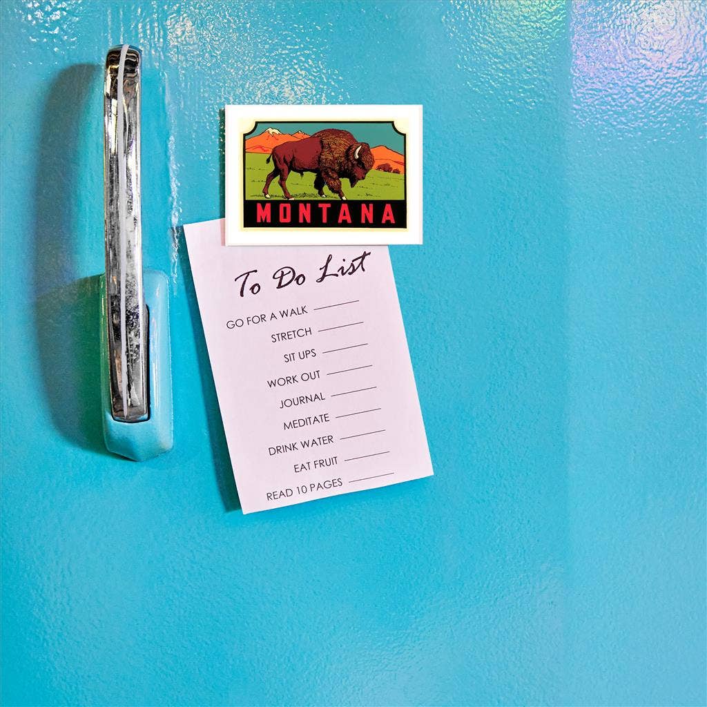 Montana Bison - Fridge Magnet