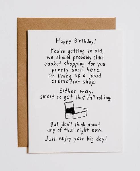 Casket Birthday — Card