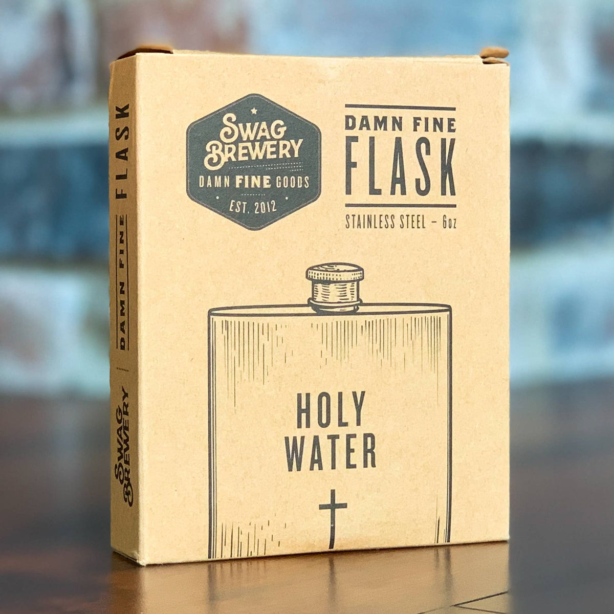 Holy Water - Funny 6 oz. Stainless Steel Flask