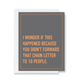 Chain Letter - Greeting Card