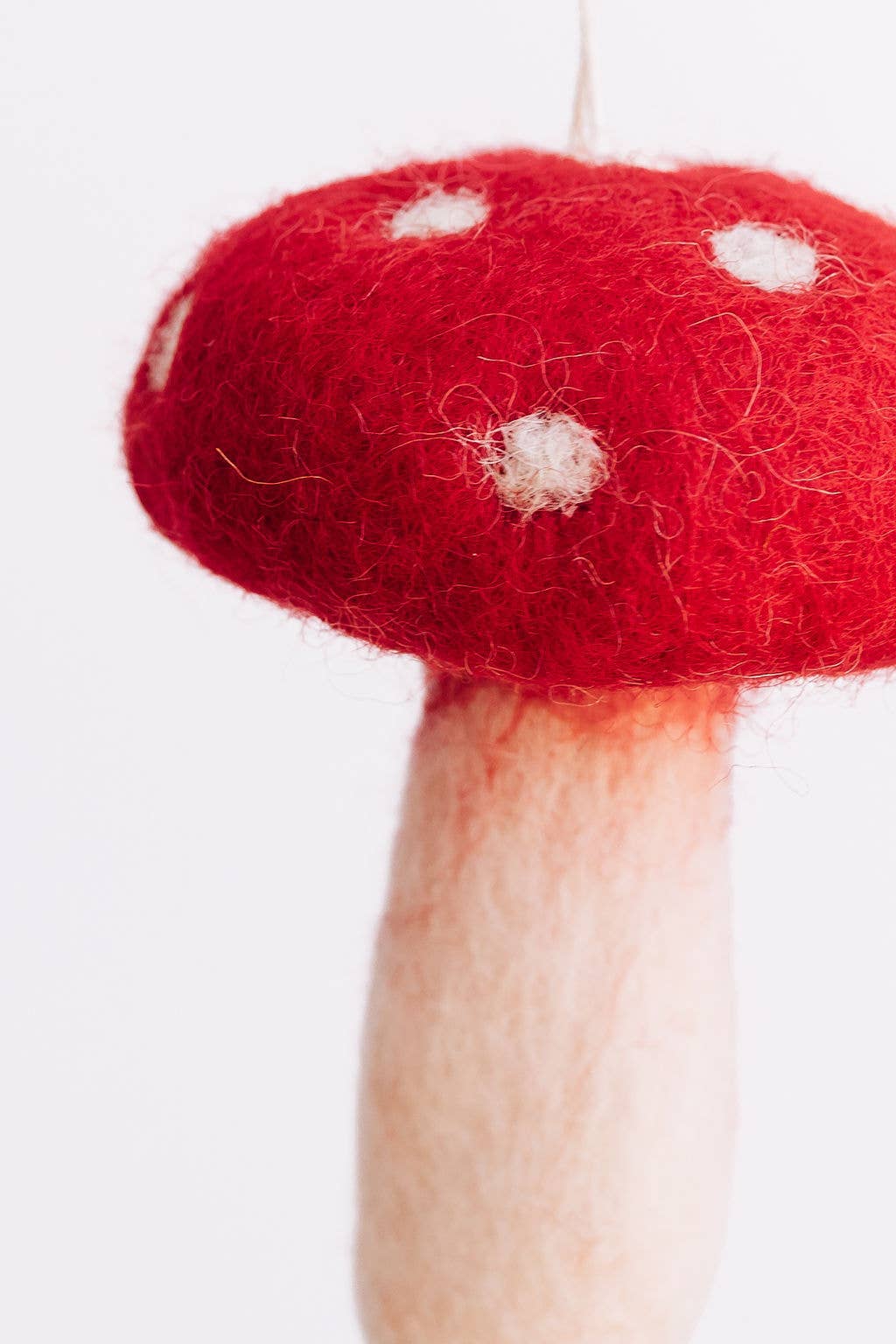 Mushroom - Wool Felt Christmas Ornament