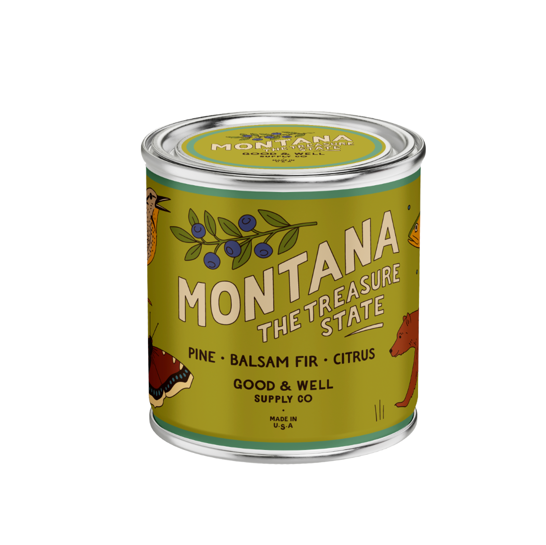 Pine, Balsam + Fir - Montana 8oz Candle