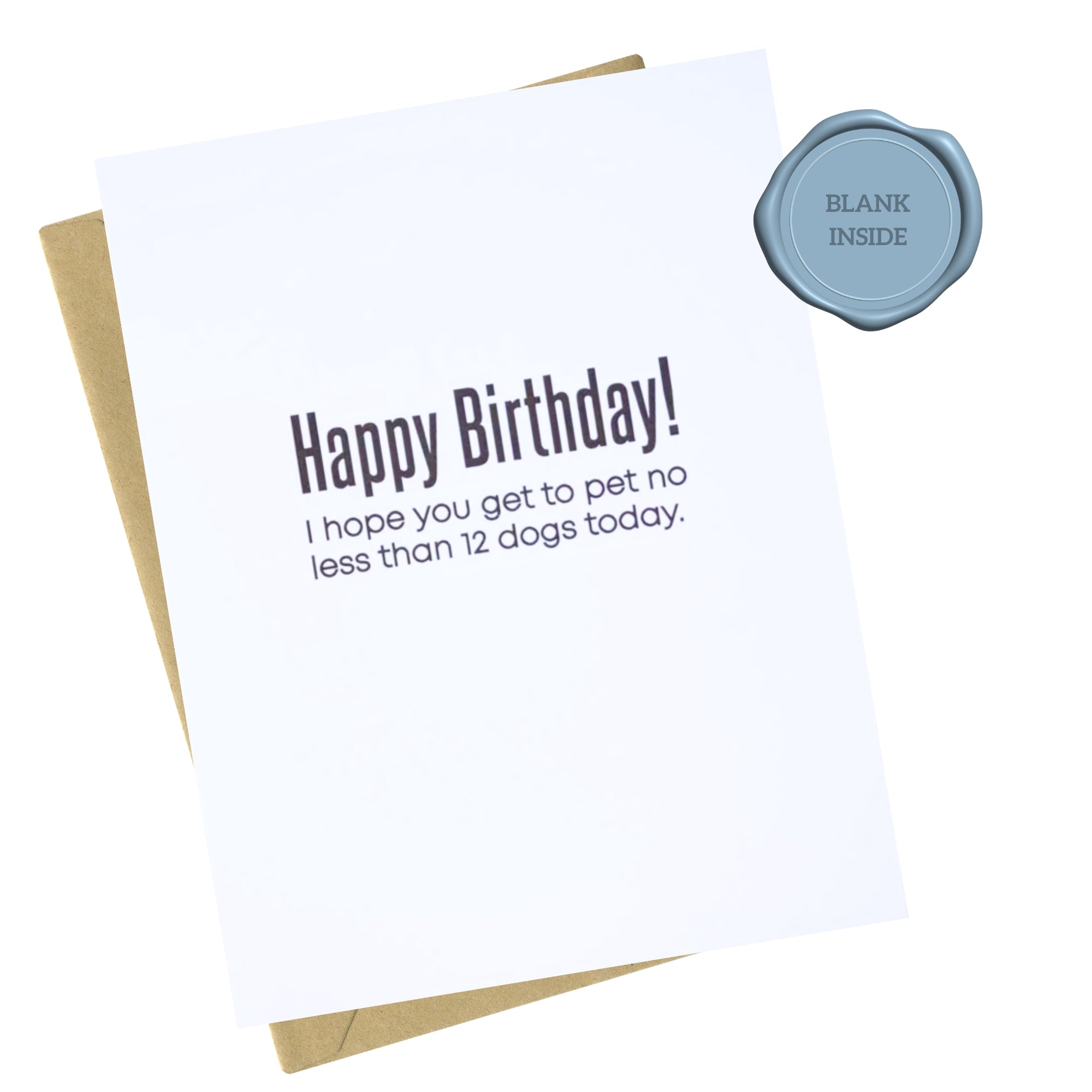 Pet 12 Dogs - Birthday Card
