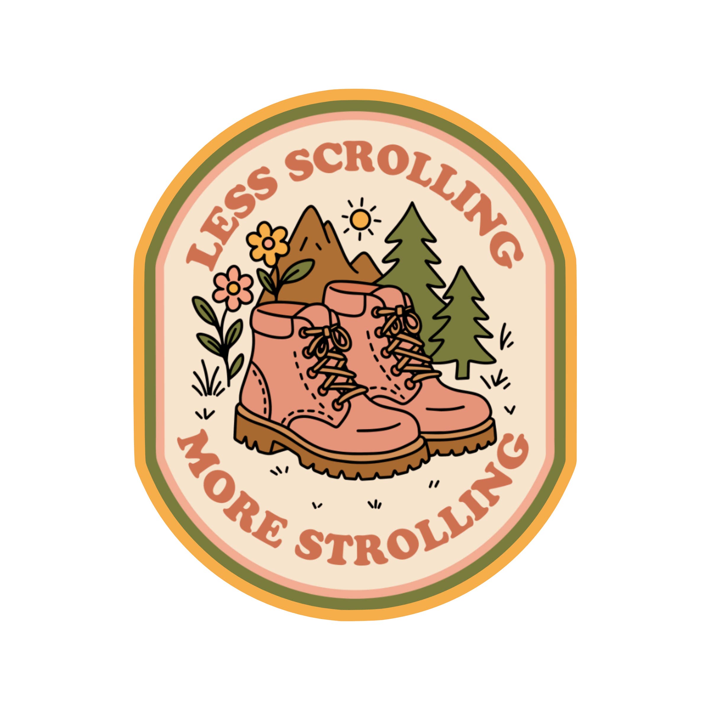 Less Scrolling Sticker