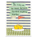The Cheese glitter thank you card by Calypso Cards, from The Ruddy Duck in Whitefish, Montana