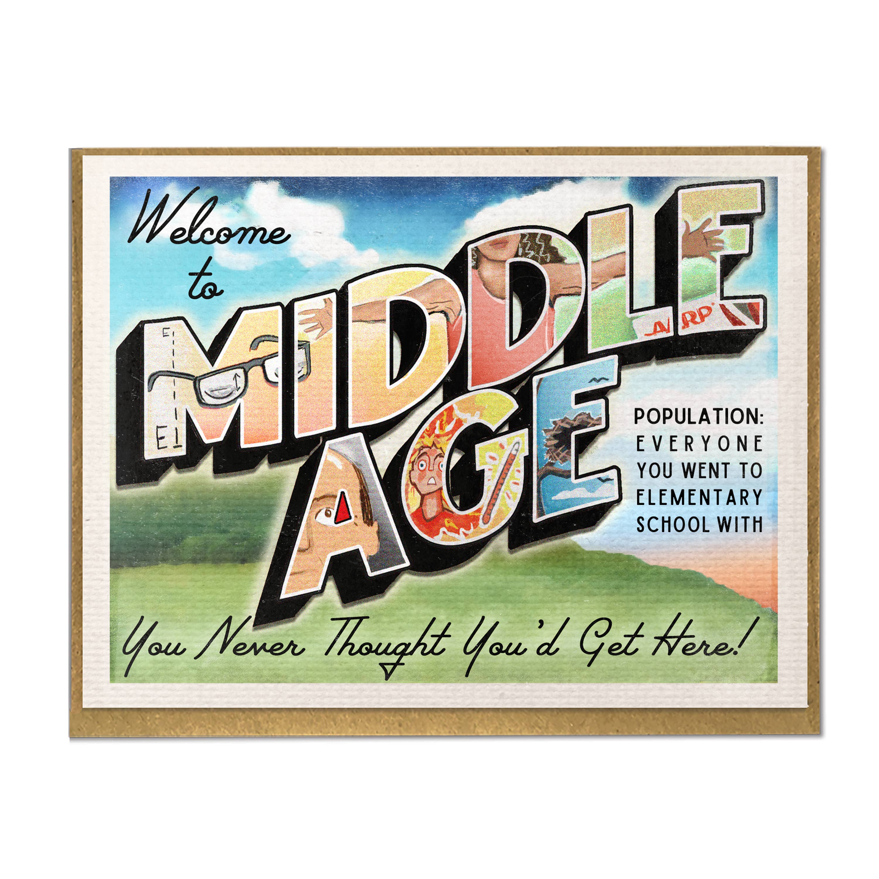 Welcome To Middle Age - Card