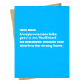 Smuggling Wine - Mother's Day Card