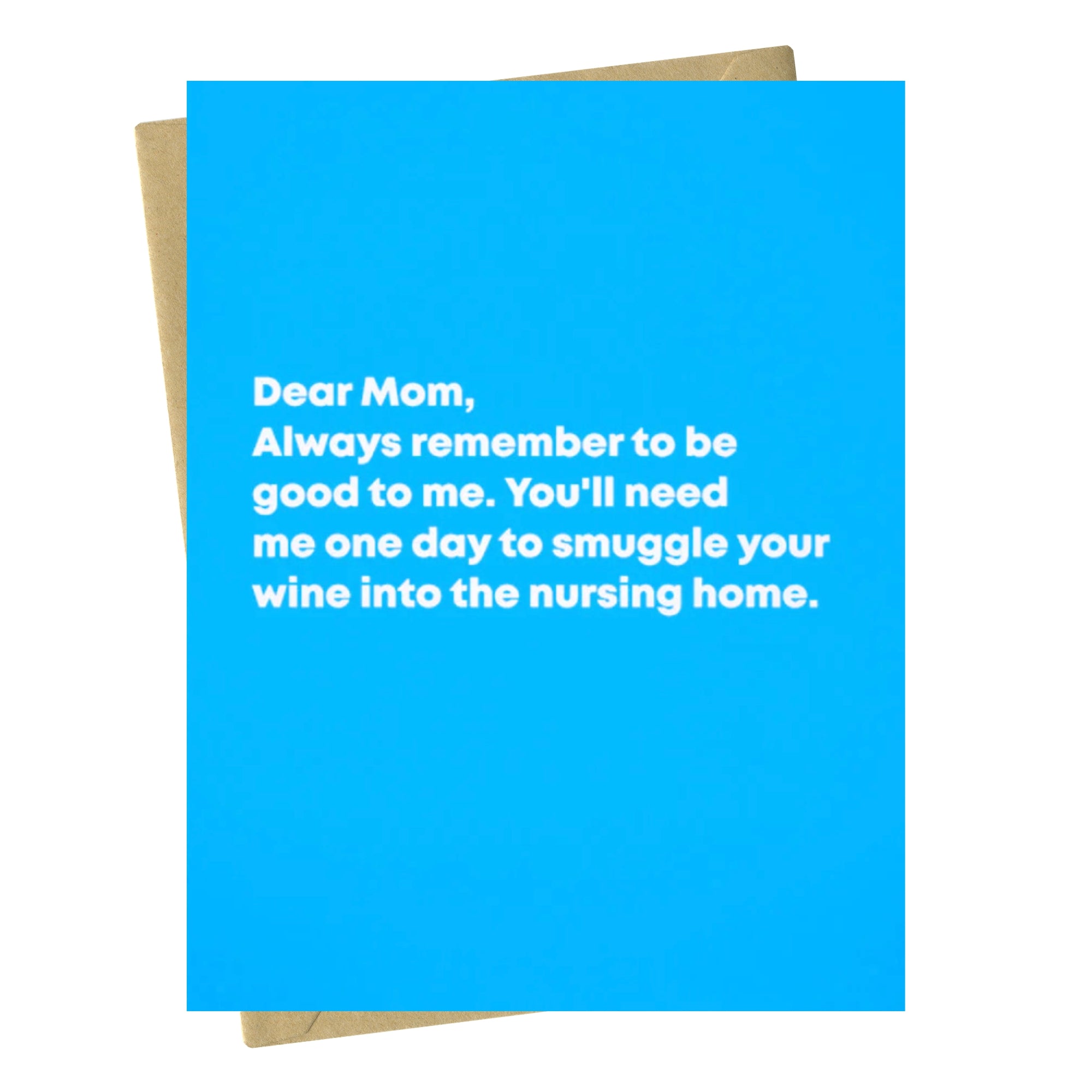 Smuggling Wine - Mother's Day Card