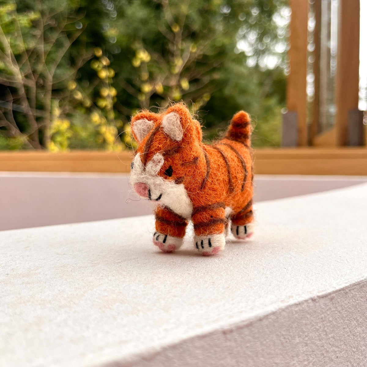 Colin the Cat - Handmade Felt Wool Decoration