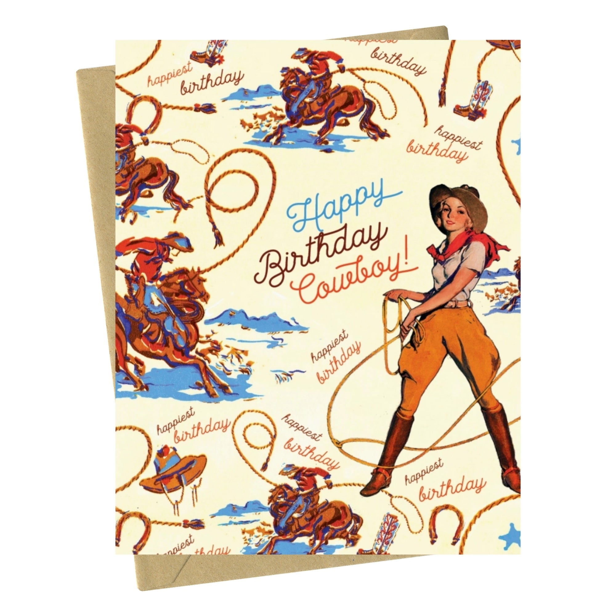 Birthday Cowboy - Birthday Card For Him
