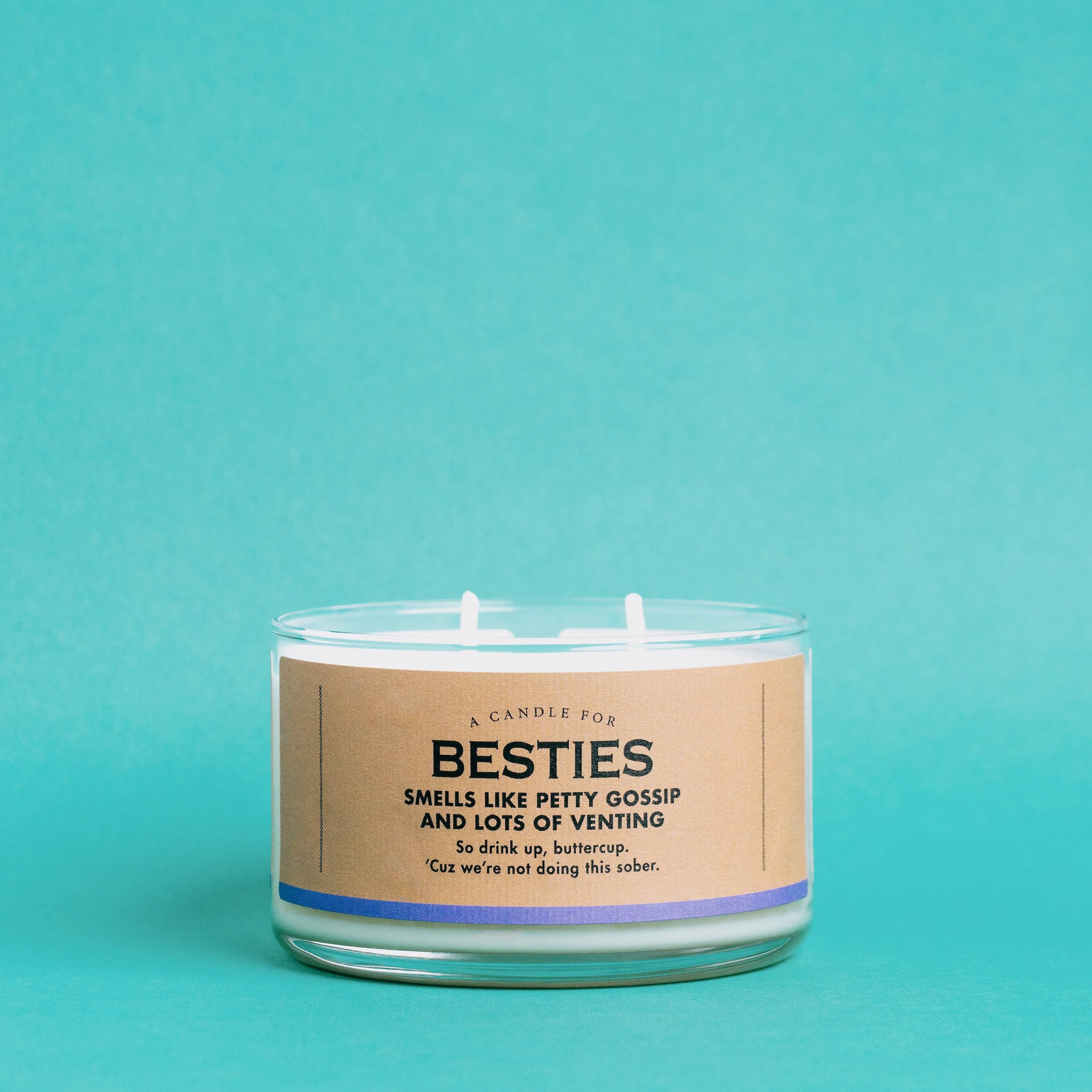 A Candle for Besties, grape hard seltzer scented soy candle by Whiskey River Soap Co., from The Ruddy Duck in Whitefish, Montana