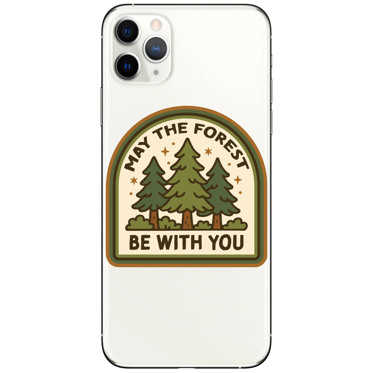 Unplug nature trees vinyl sticker from The Ruddy Duck in Whitefish, Montana, alternate view