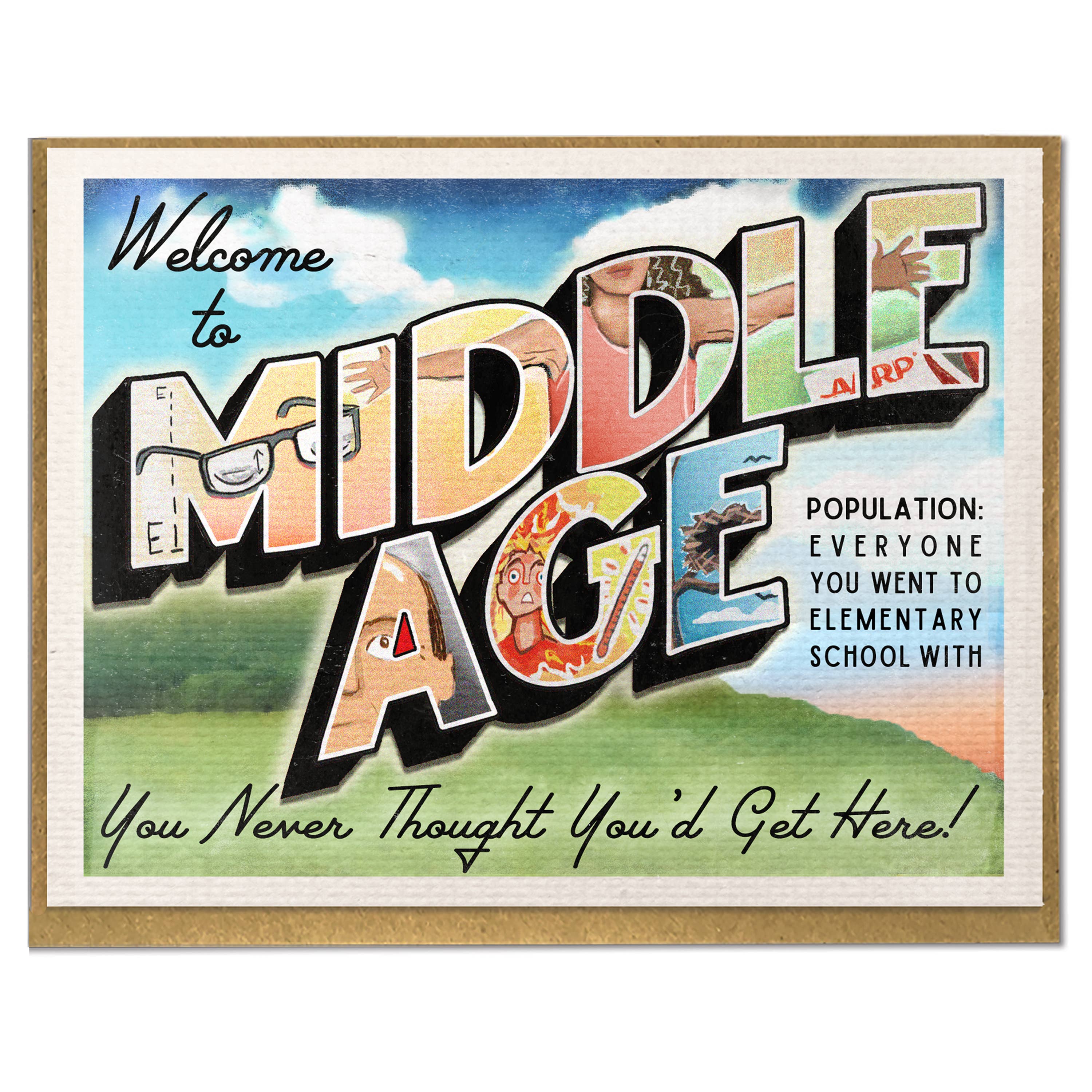Welcome To Middle Age - Card