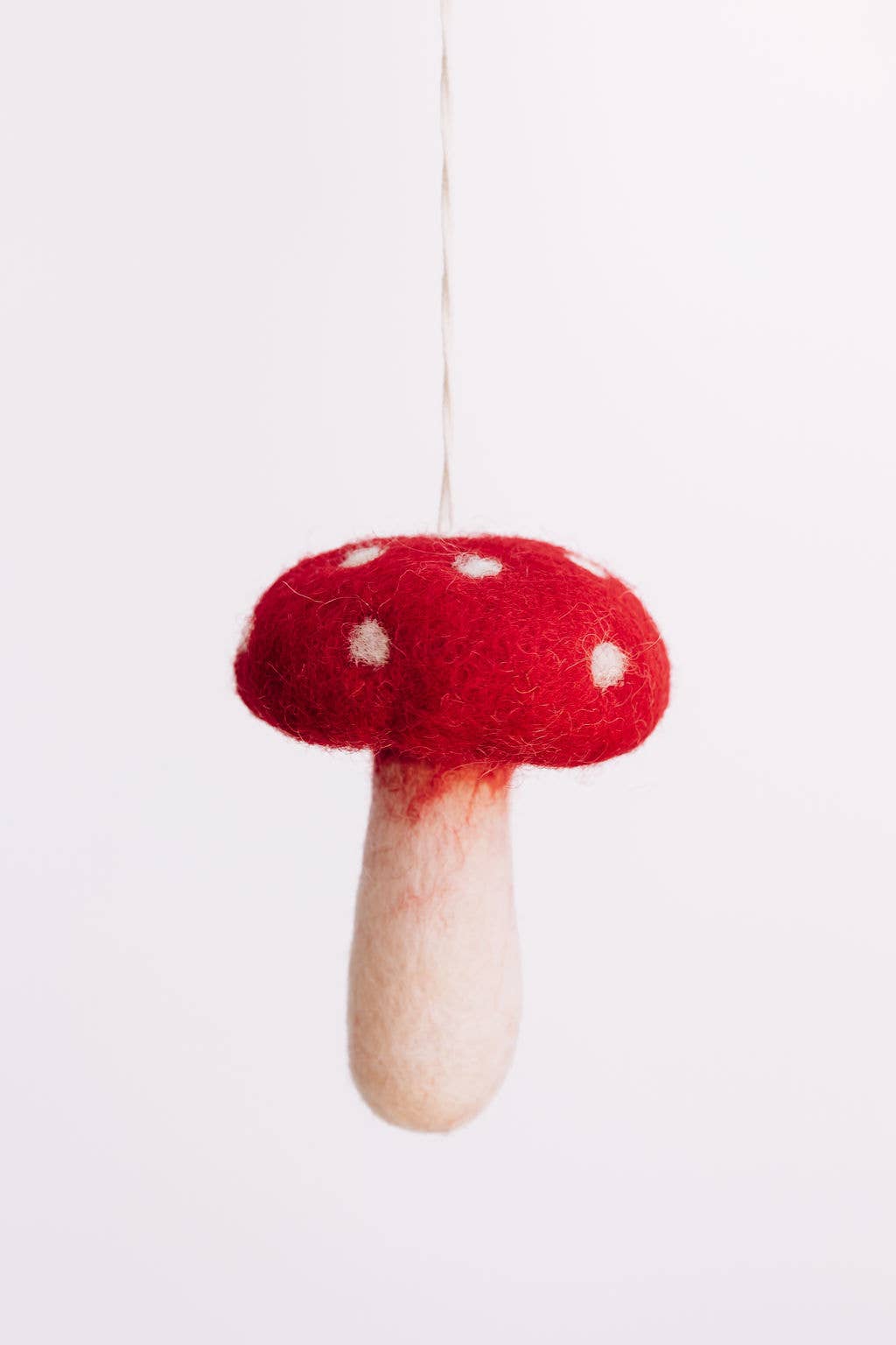 Mushroom - Wool Felt Christmas Ornament