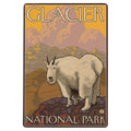 Montana Mountain Goat - Wood Postcard