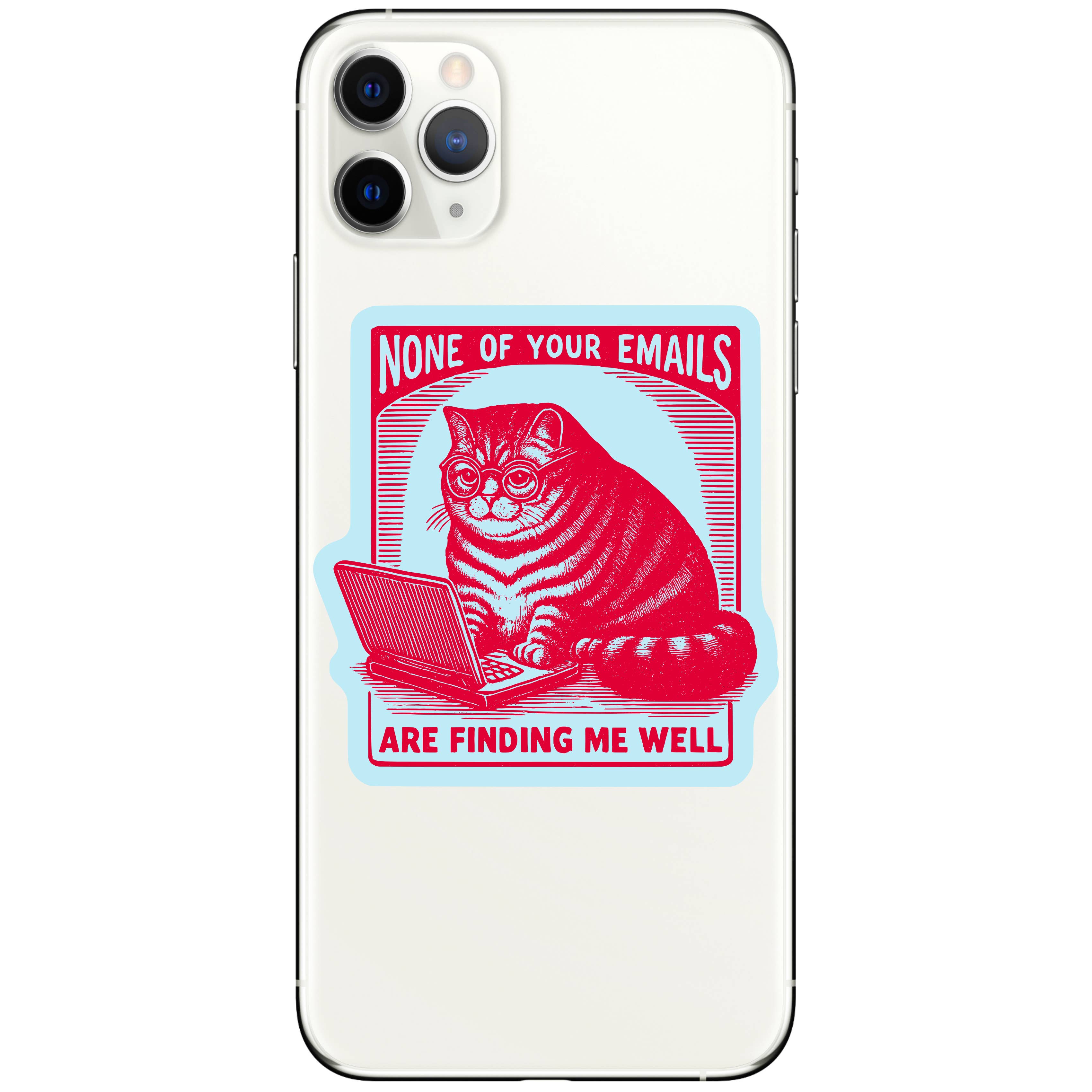 Working Kitty Cat - Vinyl Sticker