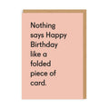 Folded Piece Of Card — Card