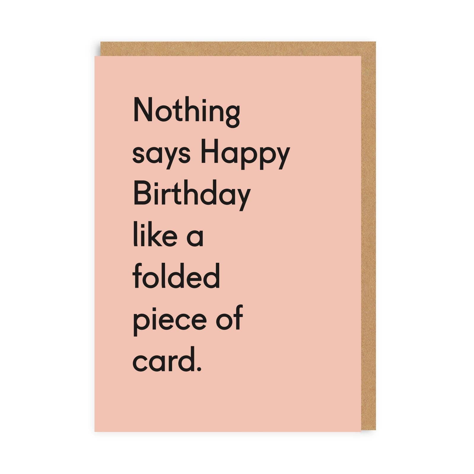 Folded Piece Of Card — Card
