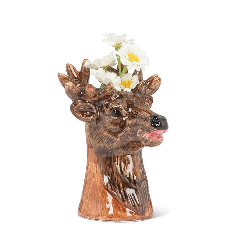Black Bear - 3" Tall Ceramic Bud Vase