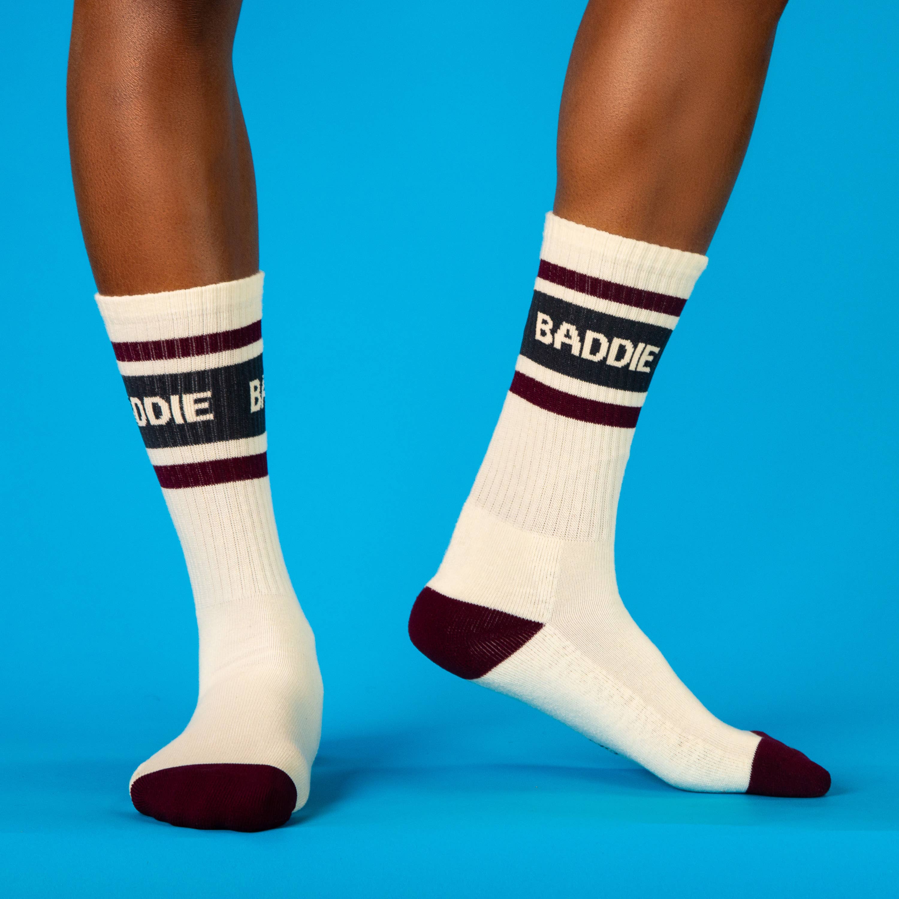 Baddie gym crew socks, alternate view