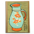 Vintage Blue Floral — Card