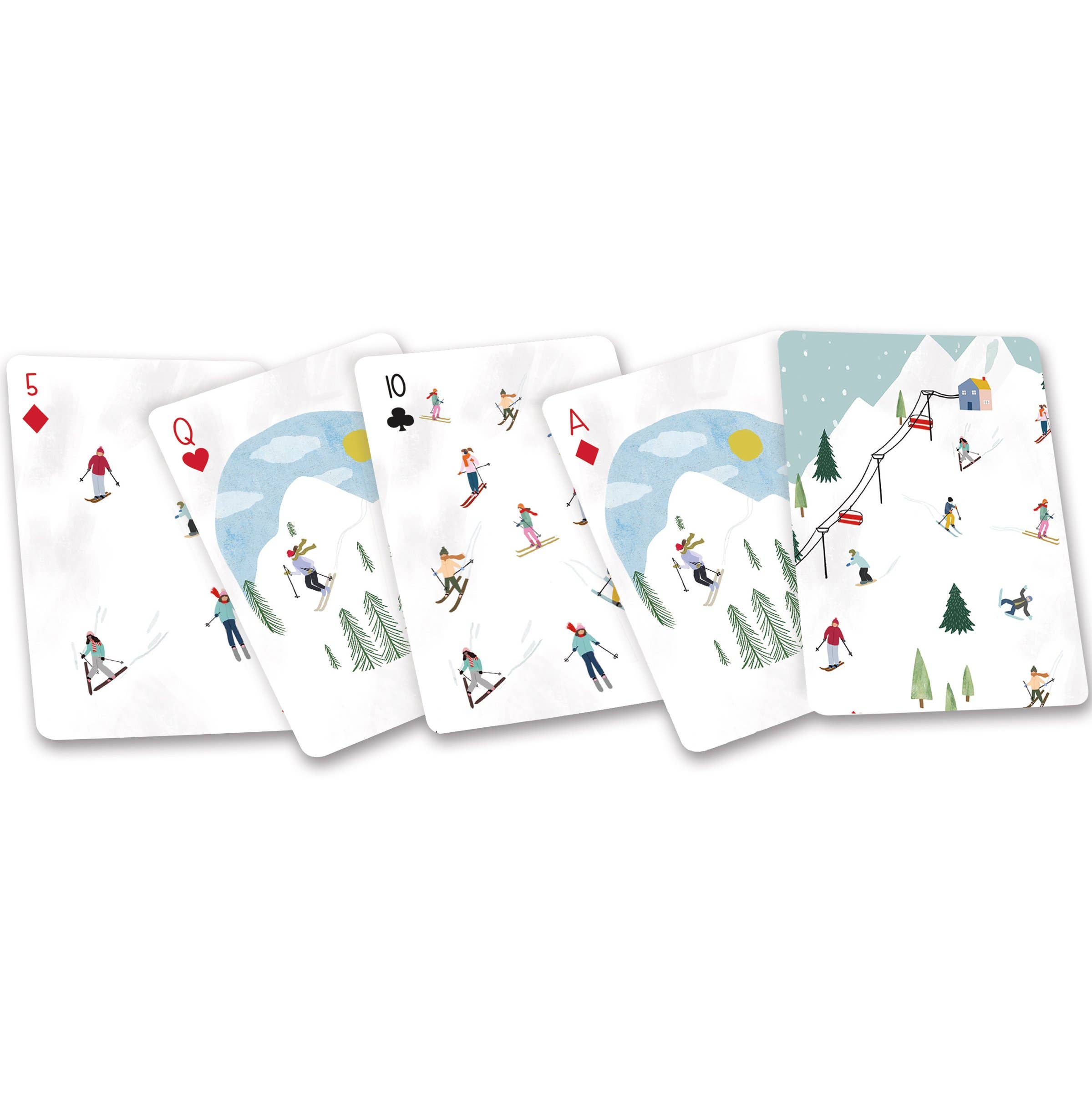 Skiing ... Playing Cards
