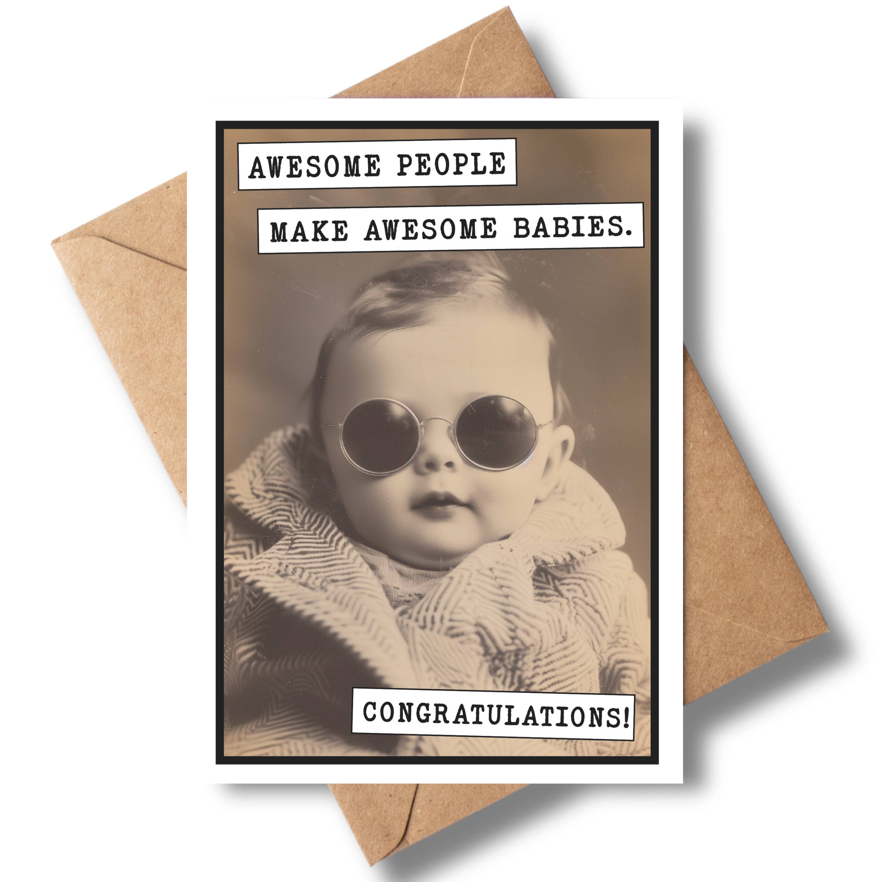 Awesome Babies - Baby Shower Card