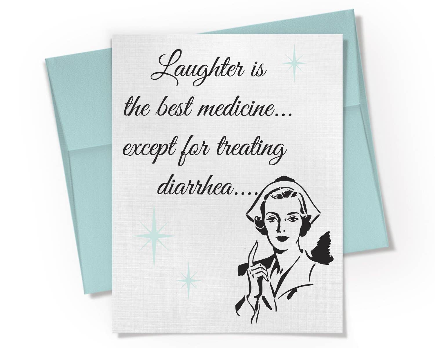 Laughter Is Best - Get Well Soon Card