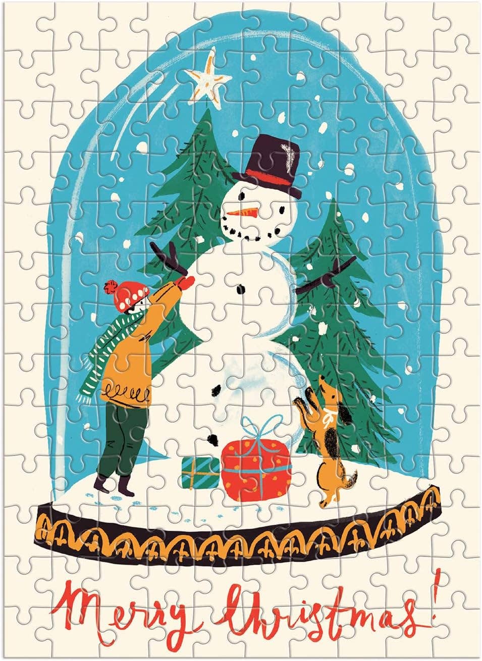 Snow Globe - 130-Piece Puzzle Ornament