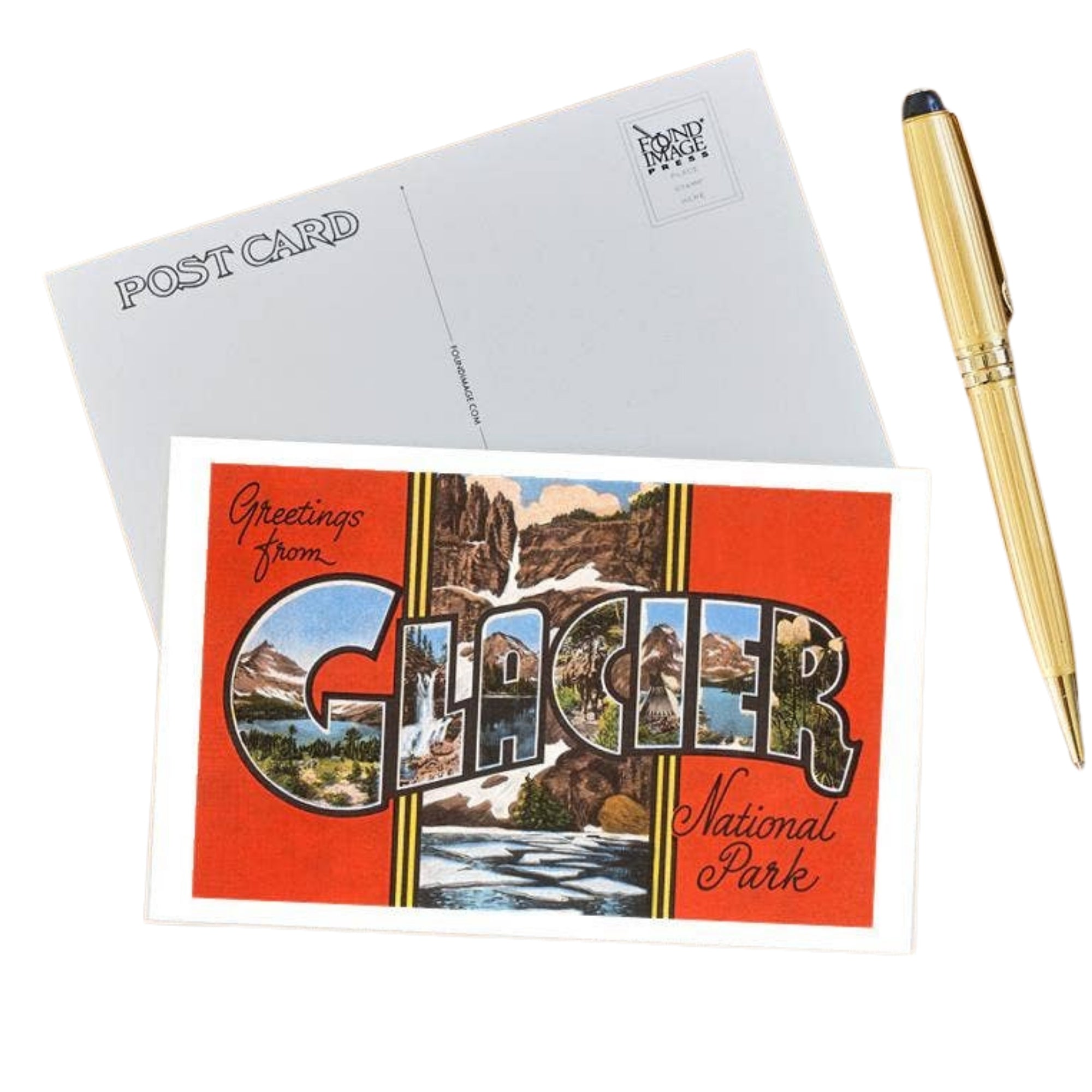 Greetings from Glacier Park - Montana Postcard