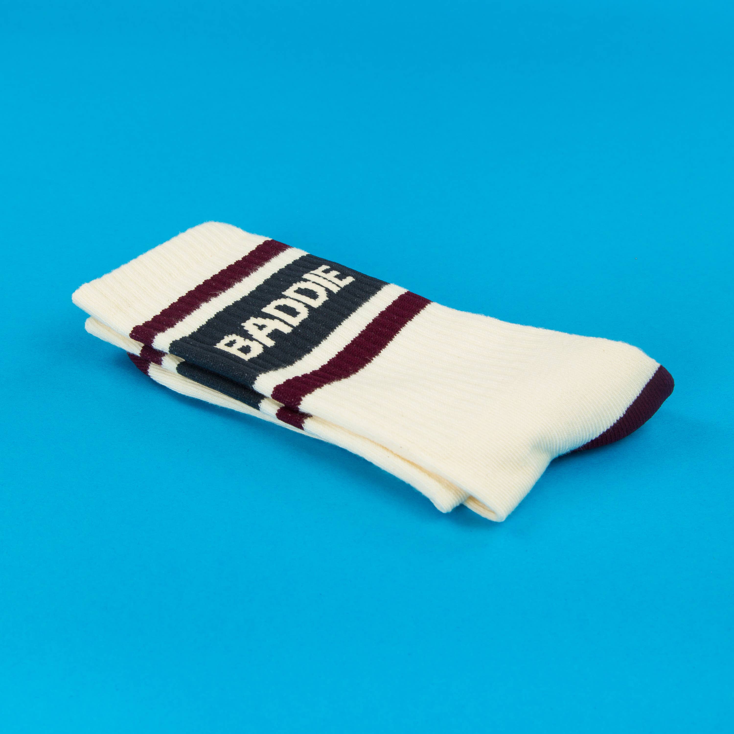 Baddie gym crew socks, alternate view