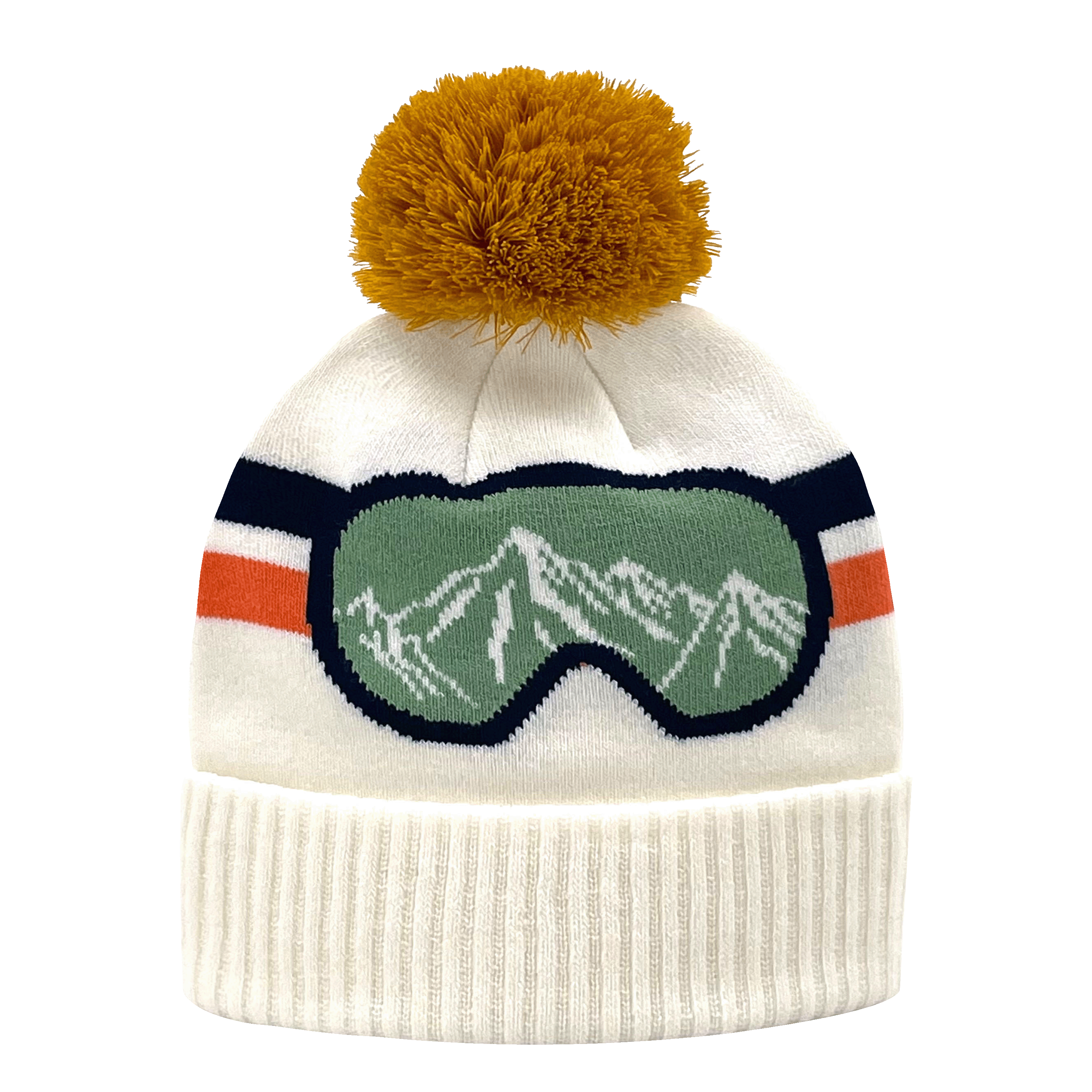 Ski Goggle - Pom Pom Beanie