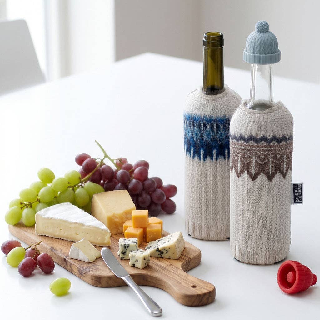 Wine Bottle Winter Gift Set | Wine Knits