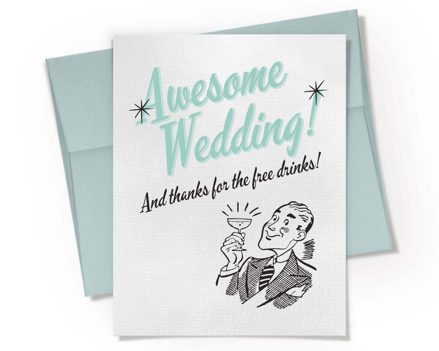 Awesome Wedding - Newlywed Card