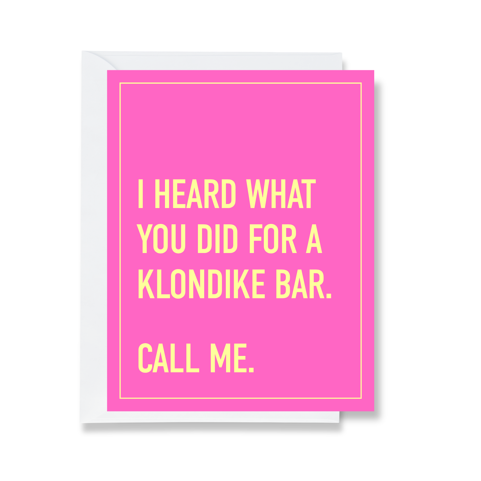 Klondike Bar Greeting Card - The Ruddy Duck