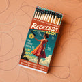 Reckless Pulp Friction vintage style matchbook by Whiskey River Soap Co., from The Ruddy Duck in Whitefish, Montana