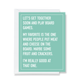 Board Games - Greeting Card