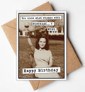 Wine Rhymes With Birthday - Birthday Card