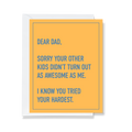 Dad Tried His Hardest - Father's Day Card