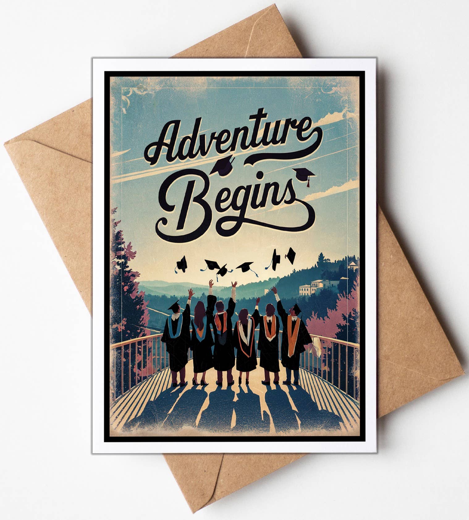 Adventure Begins - Graduation Card