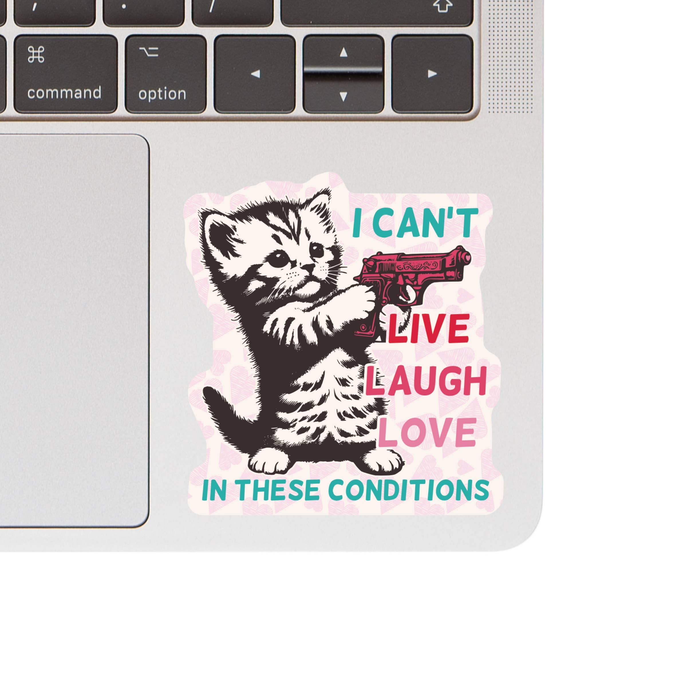 Live, Laugh, Love Kitten - Vinyl Sticker