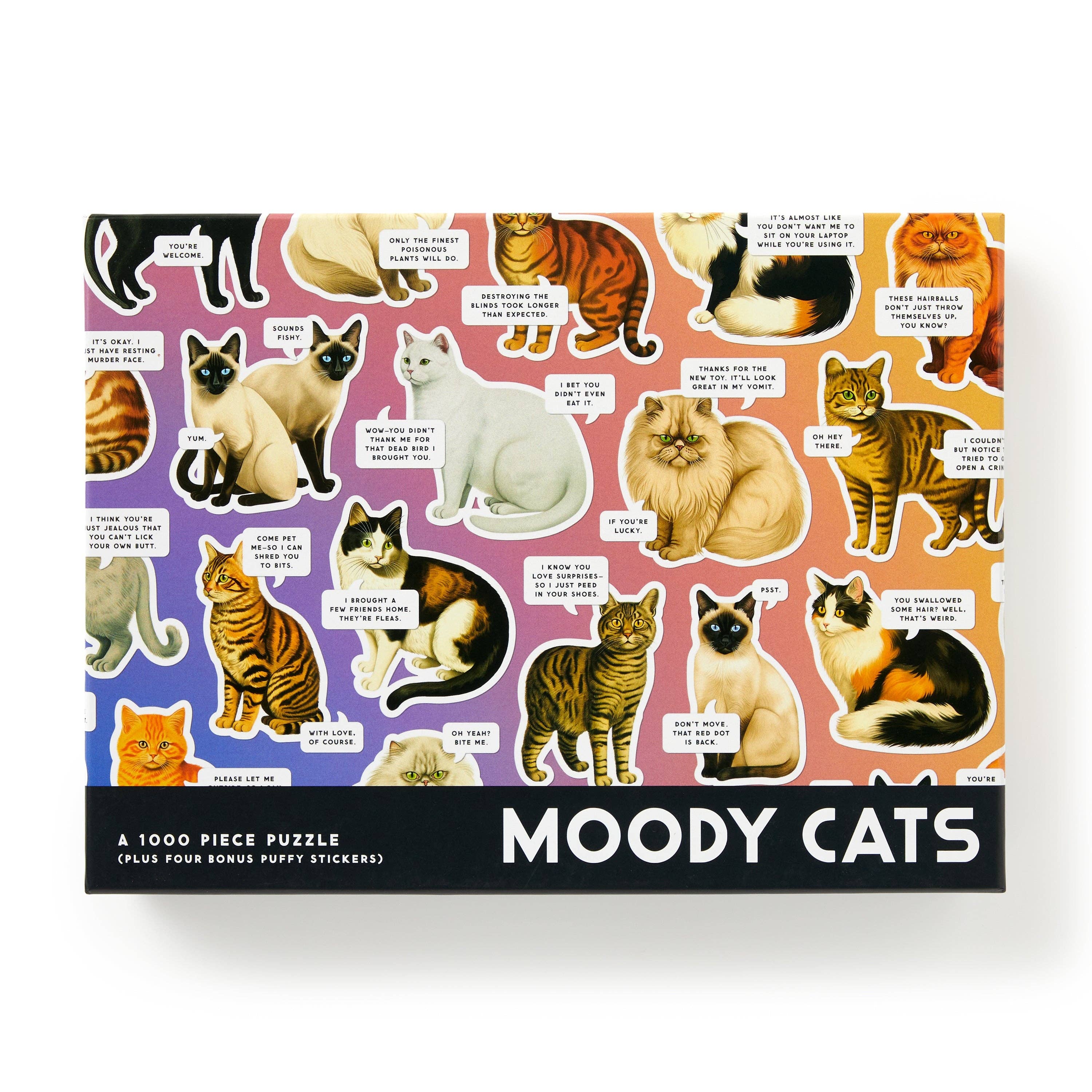 Moody Cats - 1000 Piece Jigsaw Puzzle