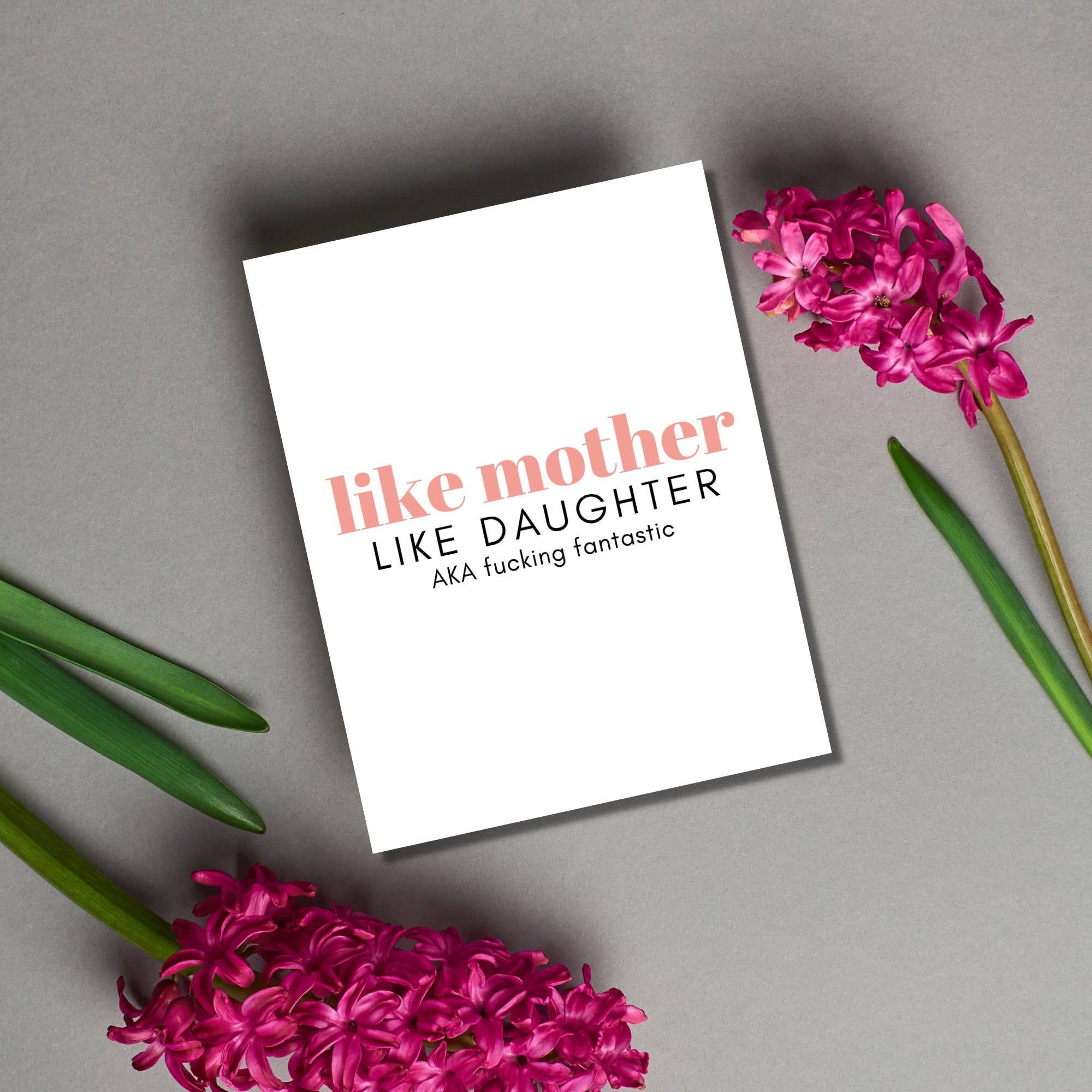 Mom Like Daughter - Mother's Day Card
