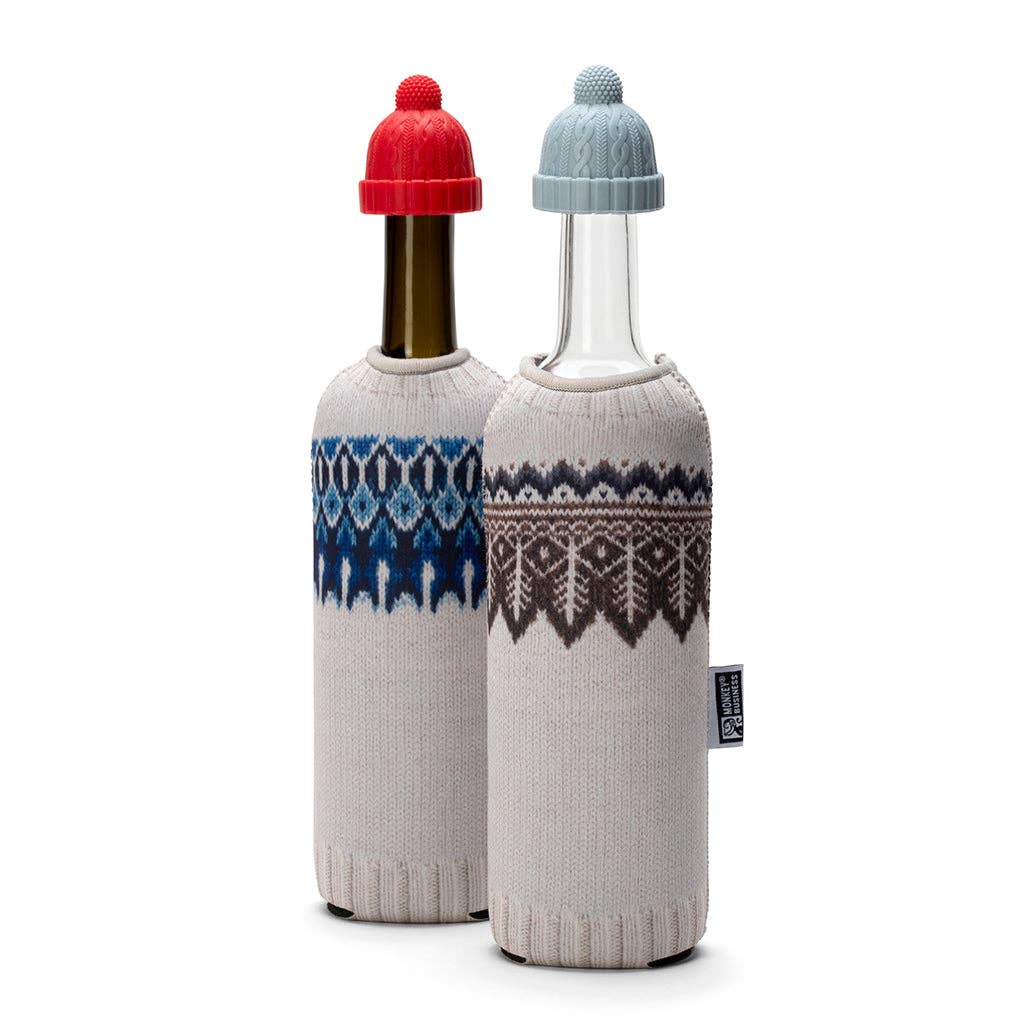 Wine Bottle Winter Gift Set | Wine Knits