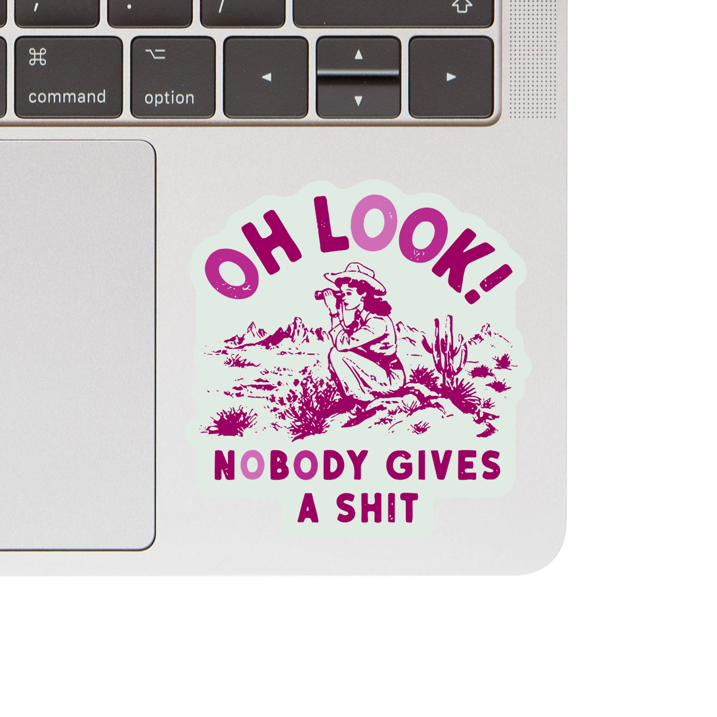 Nobody Gives A Shit - Vinyl Sticker