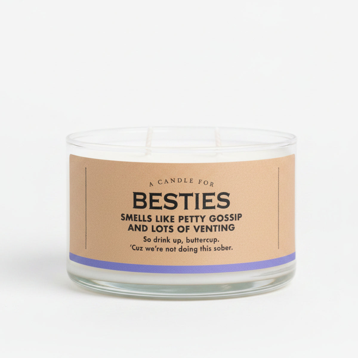 A Candle for Besties, grape hard seltzer scented soy candle by Whiskey River Soap Co., from The Ruddy Duck in Whitefish, Montana